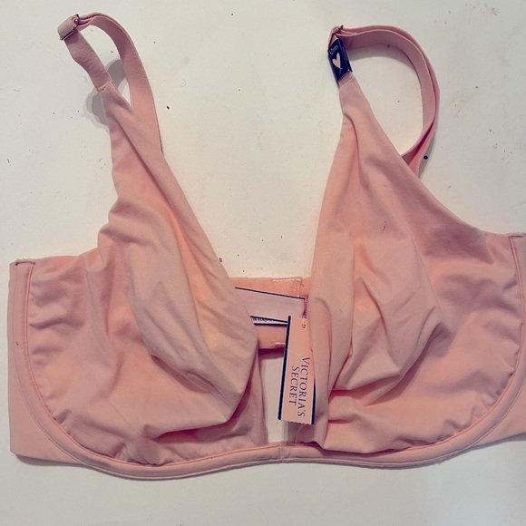 Victoria Secret Incredible by Victoria Secret Pink unlined plunge bra Sz 32DD - Picture 4 of 7